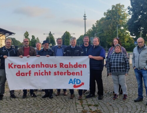 Als einzige Partei im Kreistag Minden-Lübbecke setzt sich die AfD konsequent für den Erhalt der Krankenhausstandorte in Lübbecke und Rahden ein!