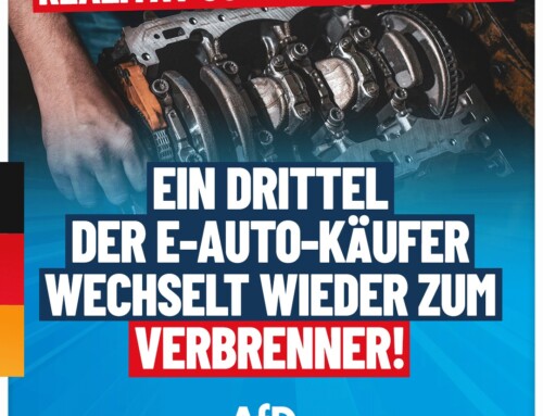 Realität schlägt Ideologie: Ein Drittel der E-Auto-Fahrer wechselt wieder zum Verbrenner!