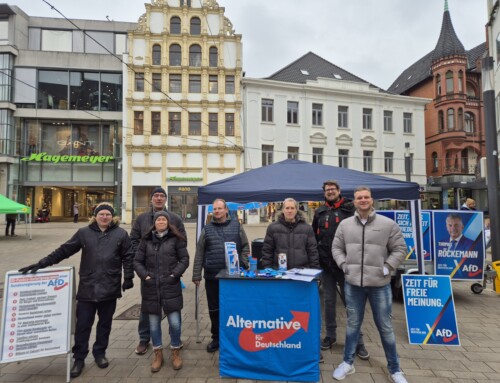 Erfolgreiches drittes Wahlkampfwochenende im Kreis Minden-Lübbecke mit Infoständen in Minden, Bad Oeynhausen und Preußisch Oldendorf.