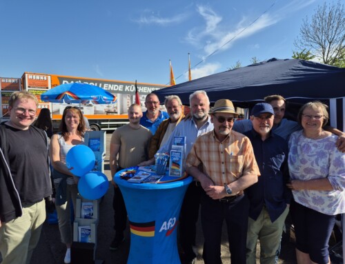AfD auf dem Hiller Markt 2025