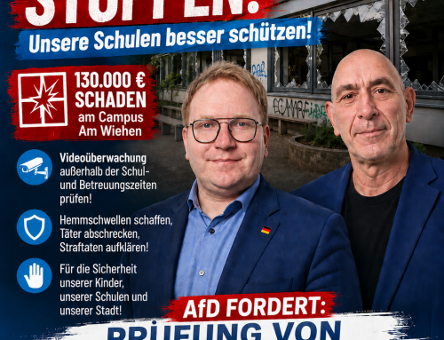 130.000 Euro Vandalismusschaden: AfD fordert Videoüberwachung an Mindener Schulen zu prüfen