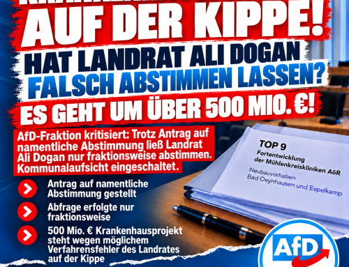 Eilmeldung +++ AfD-Kreistagsfraktion +++Eilmeldung
